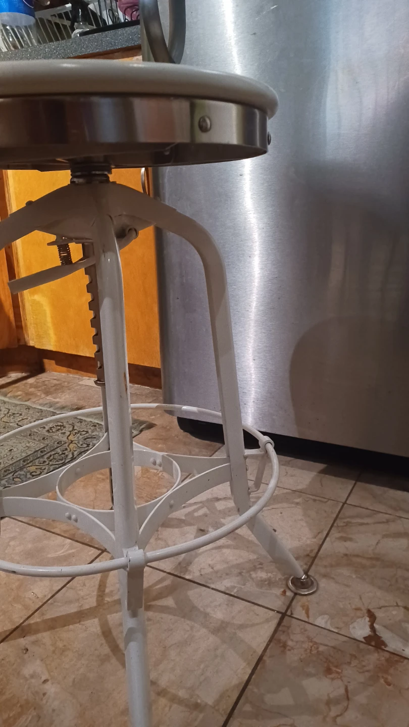 Counter Barstool Rotary  - White - photo 5