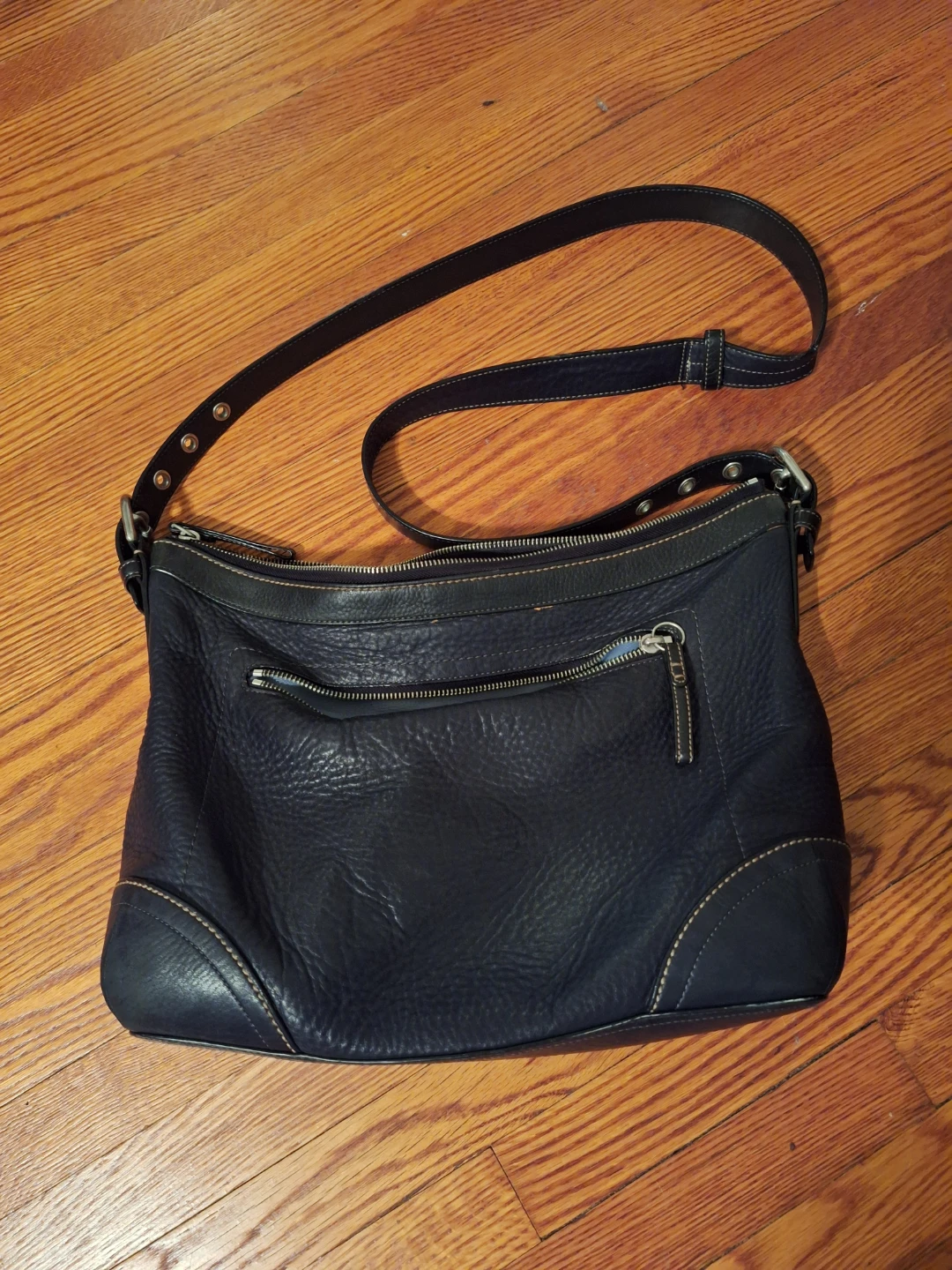 Coach Black Leather Shoulder Bag