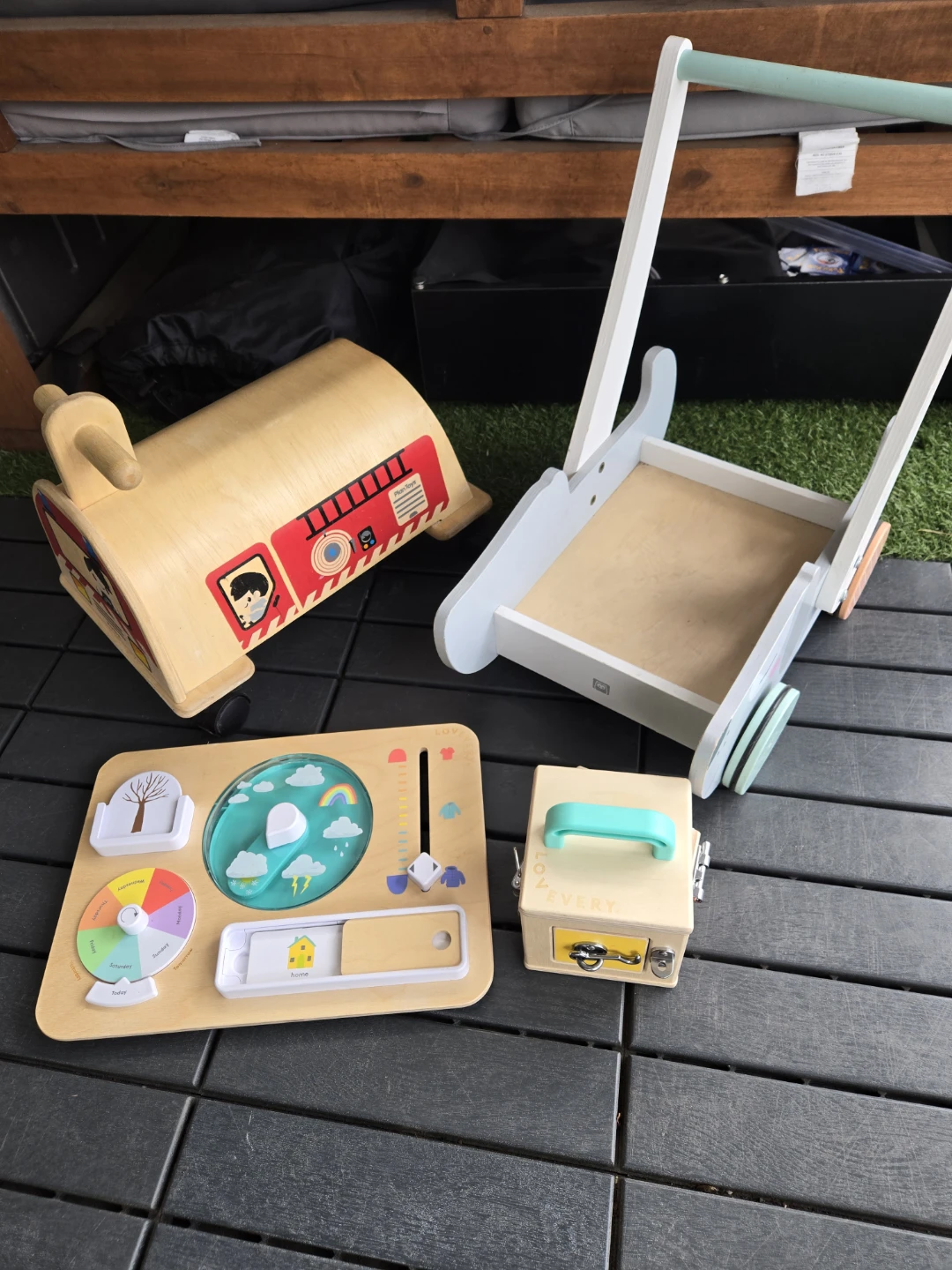 Wooden toy lot set plan toys lovery