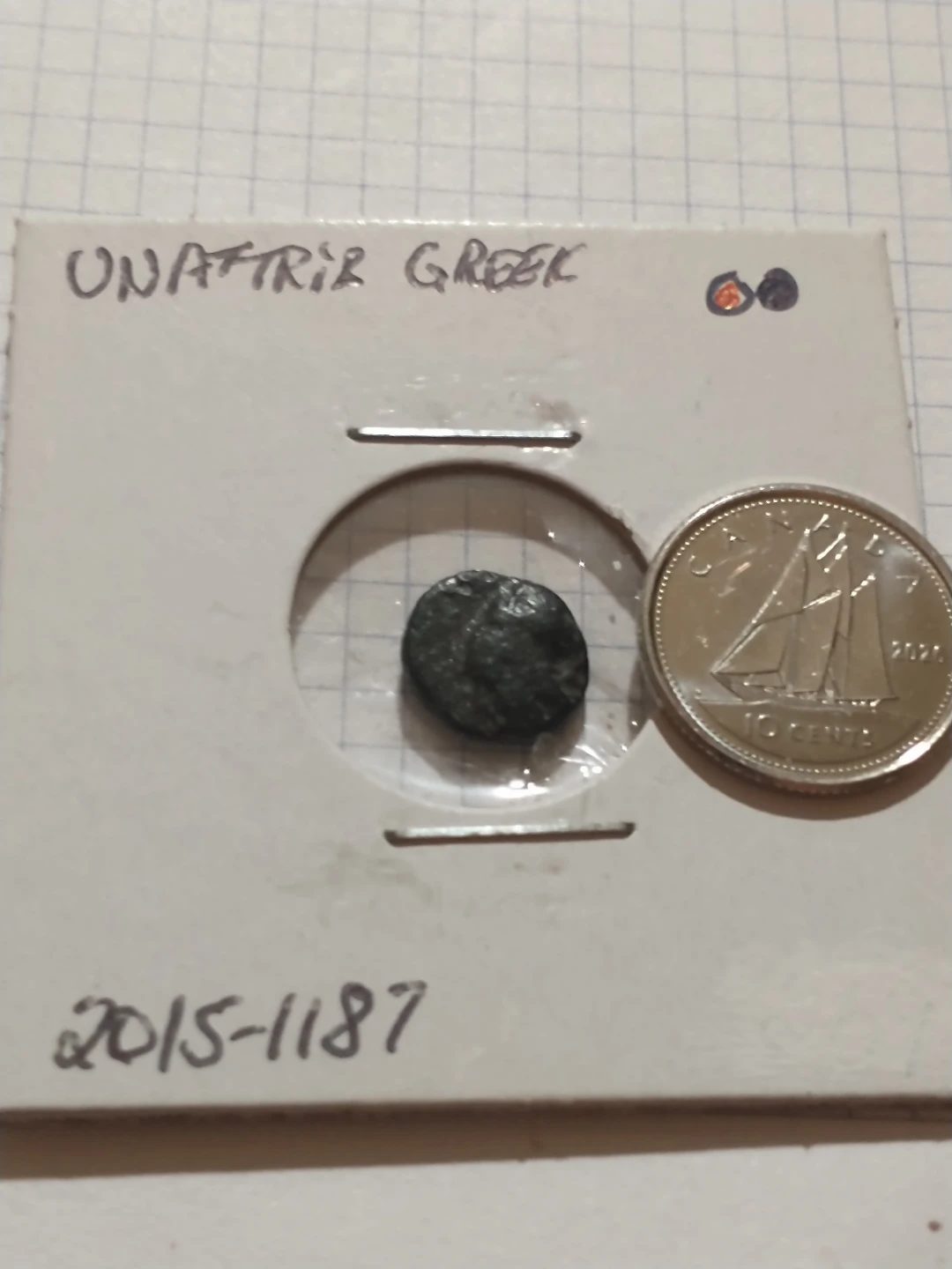 Ancient Unattributed BC Greek Coin - photo 3