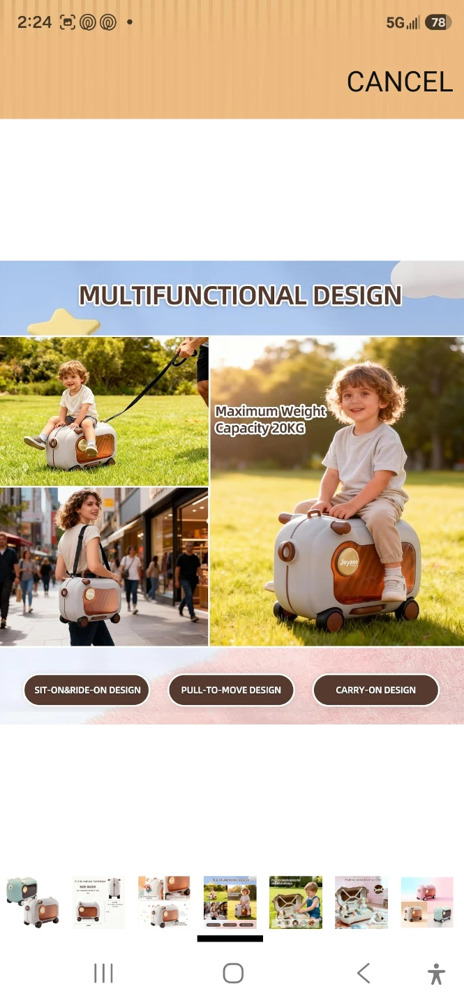 Joyano 3-in-1 Children's Travel Toy Car - photo 4