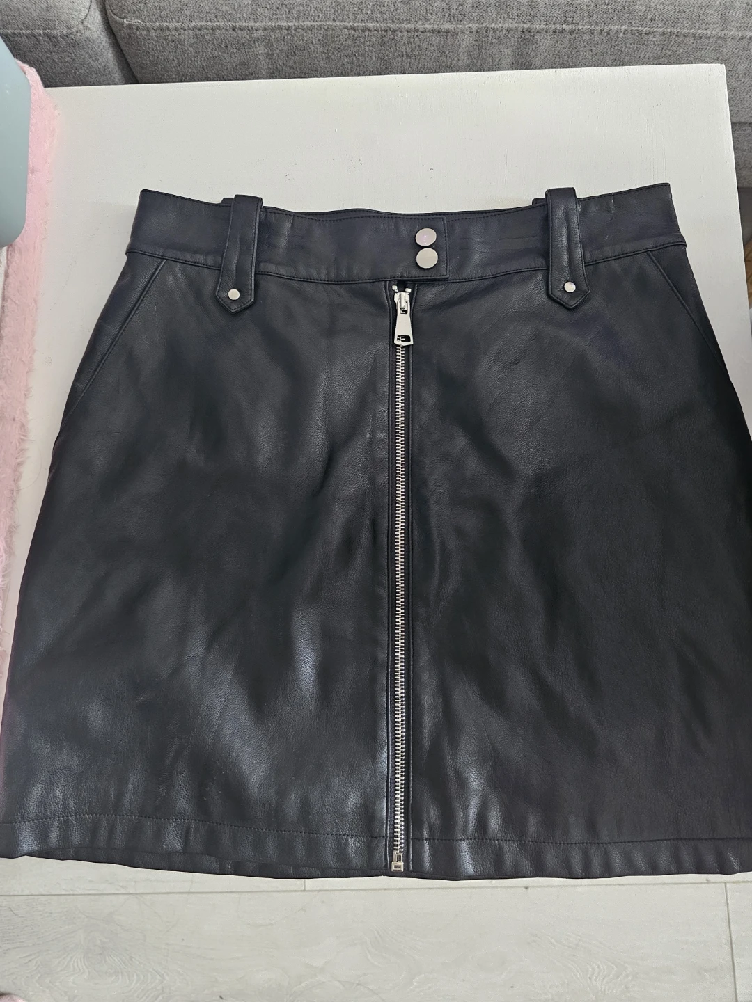 Clothing Bundle: Black Skirt, Lace Dress, and Two Tops - photo 4