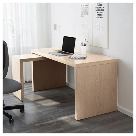 IKEA MICKE Desk with Add-on Unit - photo 3