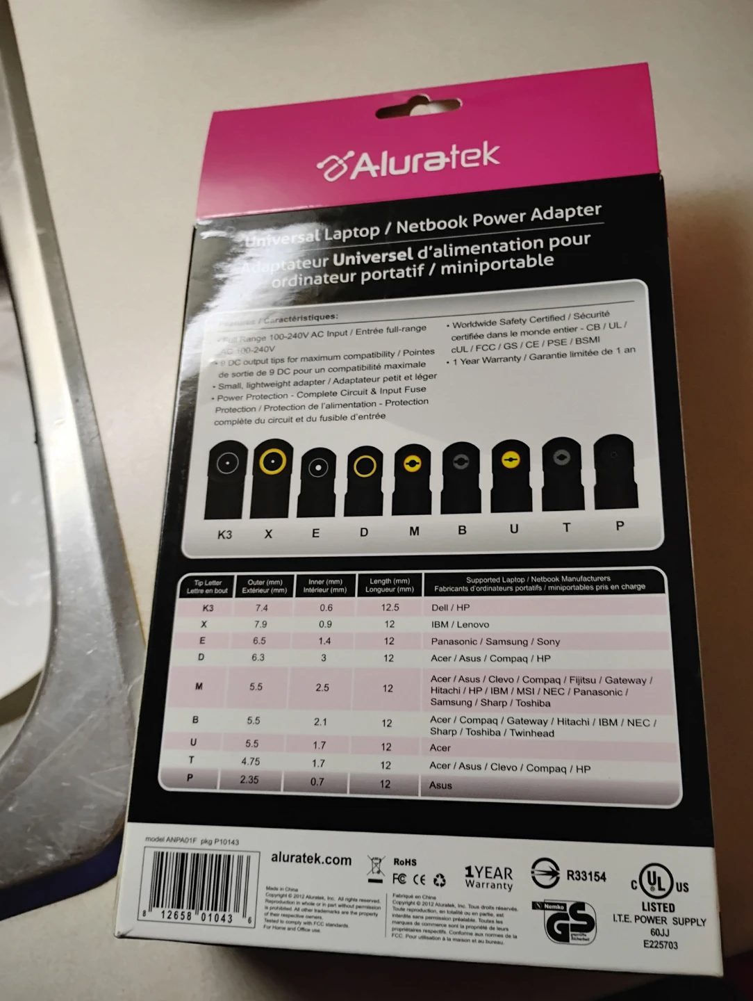 Aluratek Universal Laptop Power Adapter 9 Tips. - photo 2
