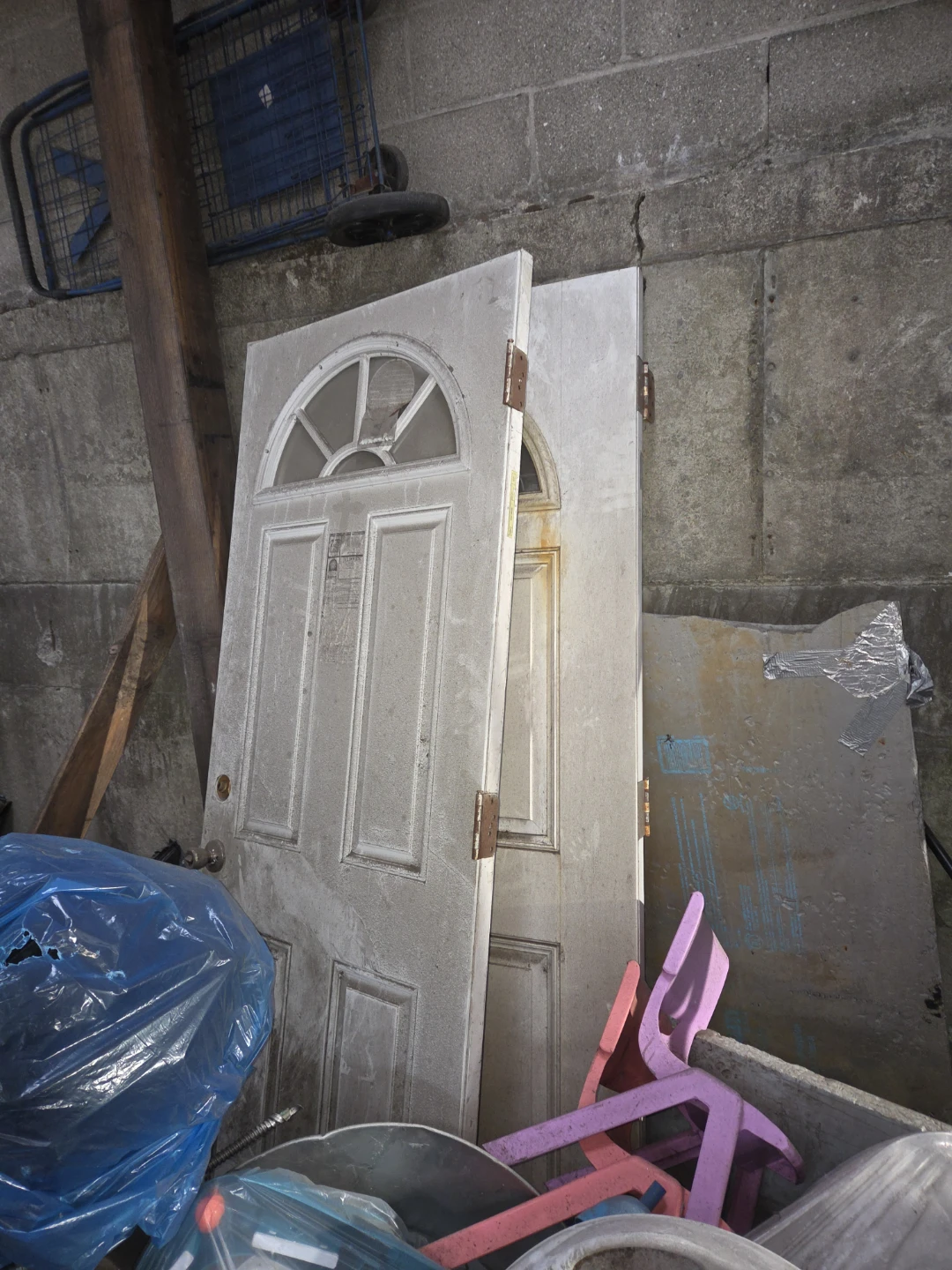 Two White Half-Lite Exterior Doors
