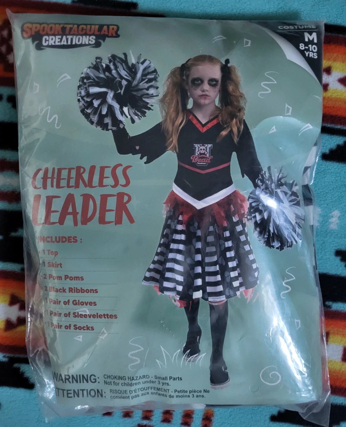 New Spooktacular Creations Cheerless Leader Costume M 8-10 Yrs - photo 4