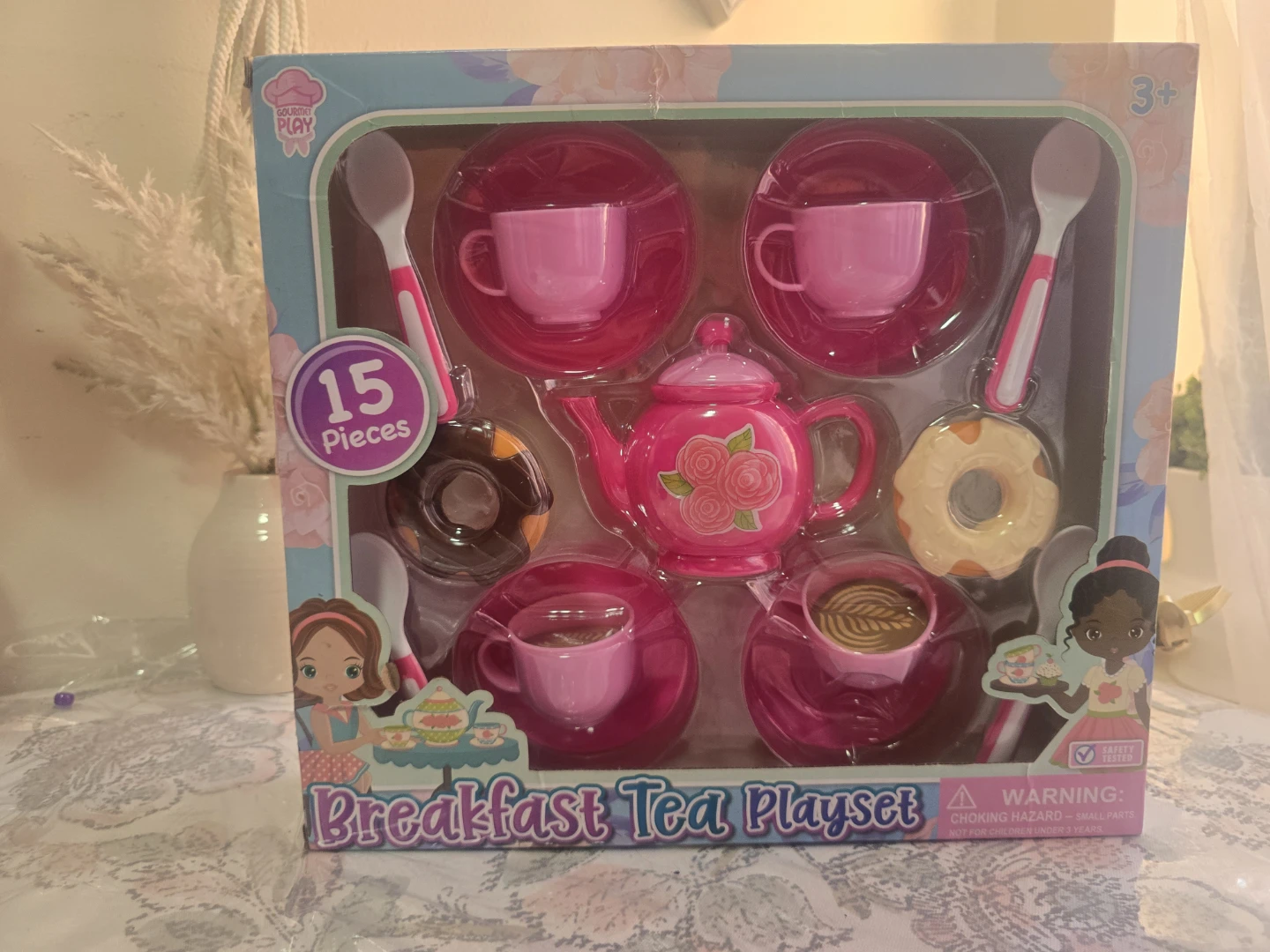 Gourmet Play Breakfast Tea Playset 15 Pieces