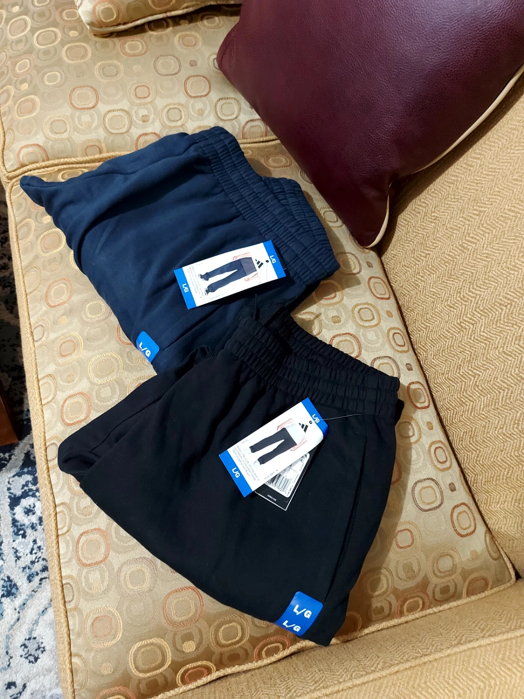 2 for $35. Two pairs of Adidas sweatpants, size Large - photo 2