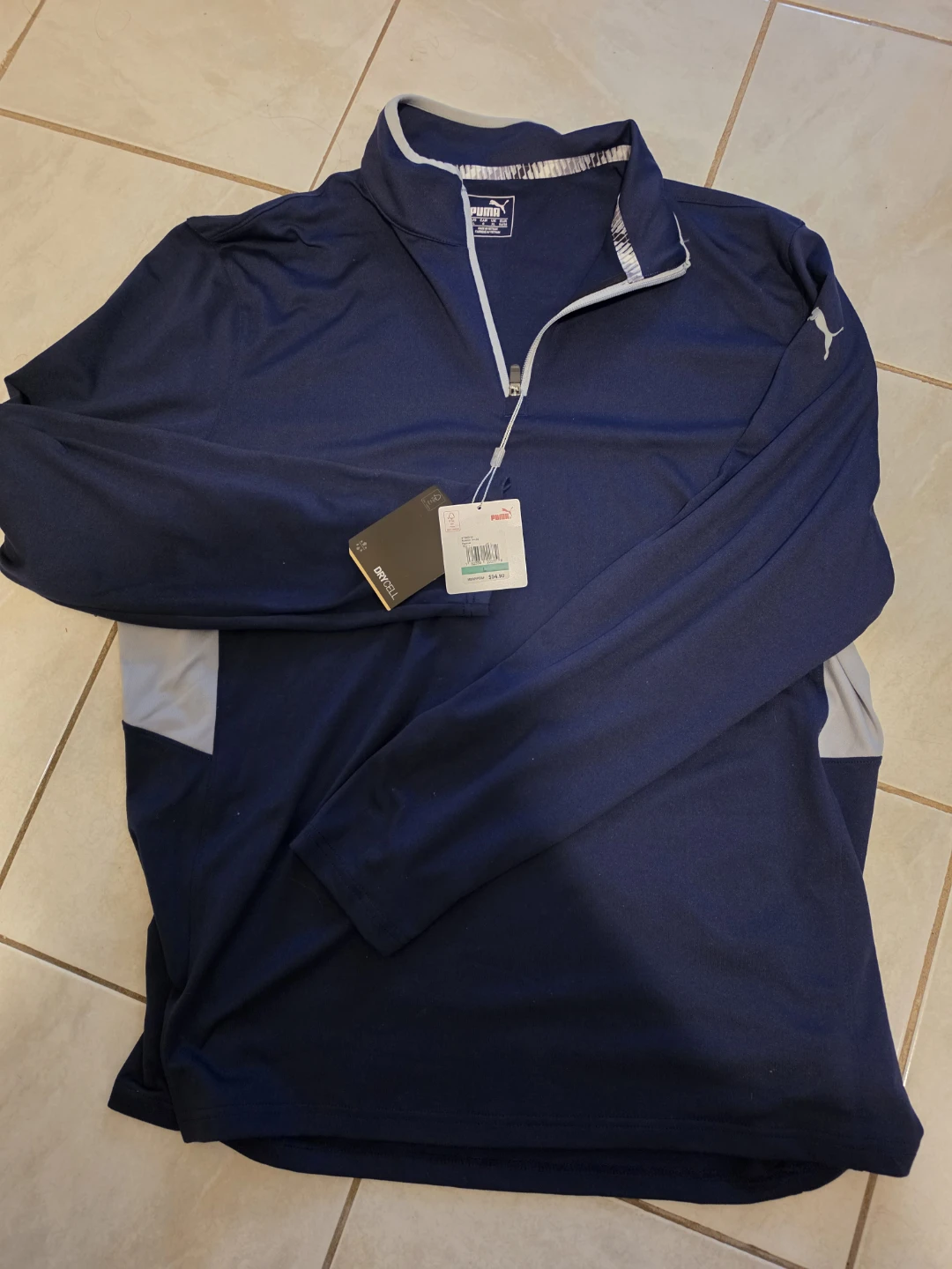 Puma Golf 1/4 Zip Pullover, Navy, Size Large - photo 2