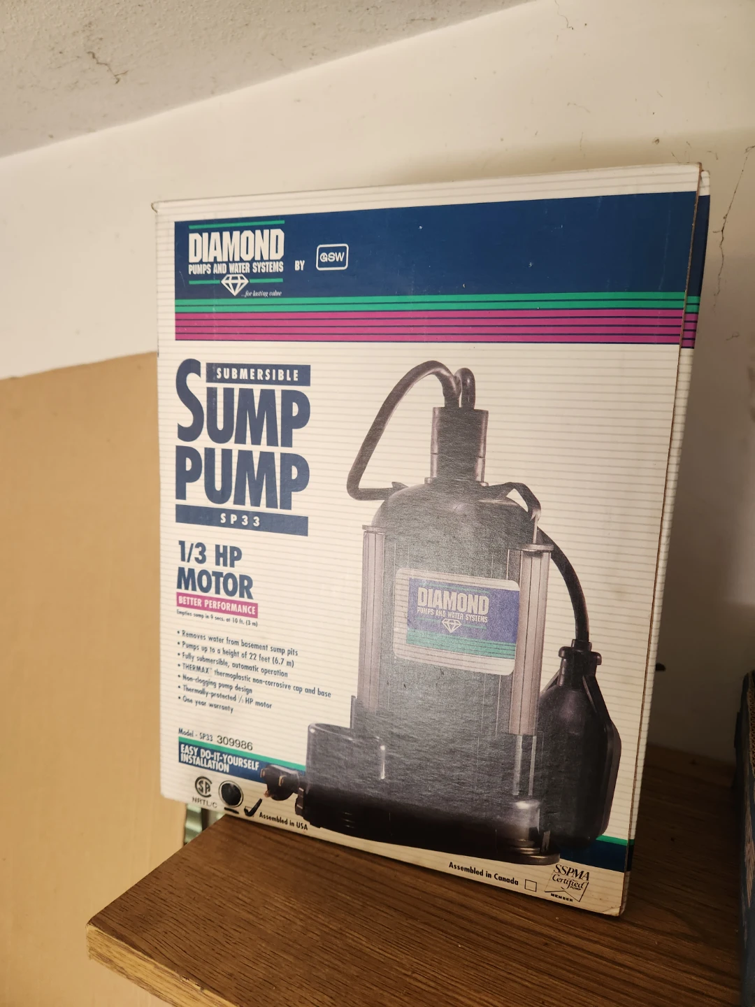 Diamond Submersible Sump Pump SP33