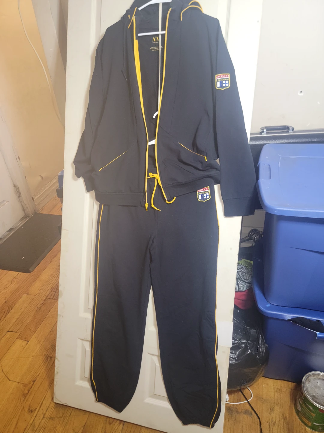 Armani Exchange Tracksuit Navy/Yellow - photo 2