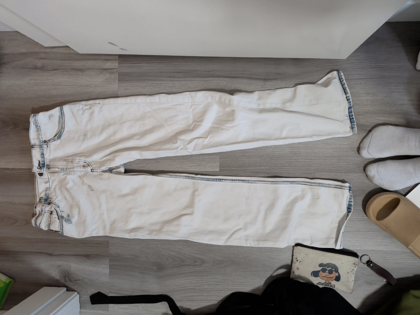 Armani Exchange White Jeans