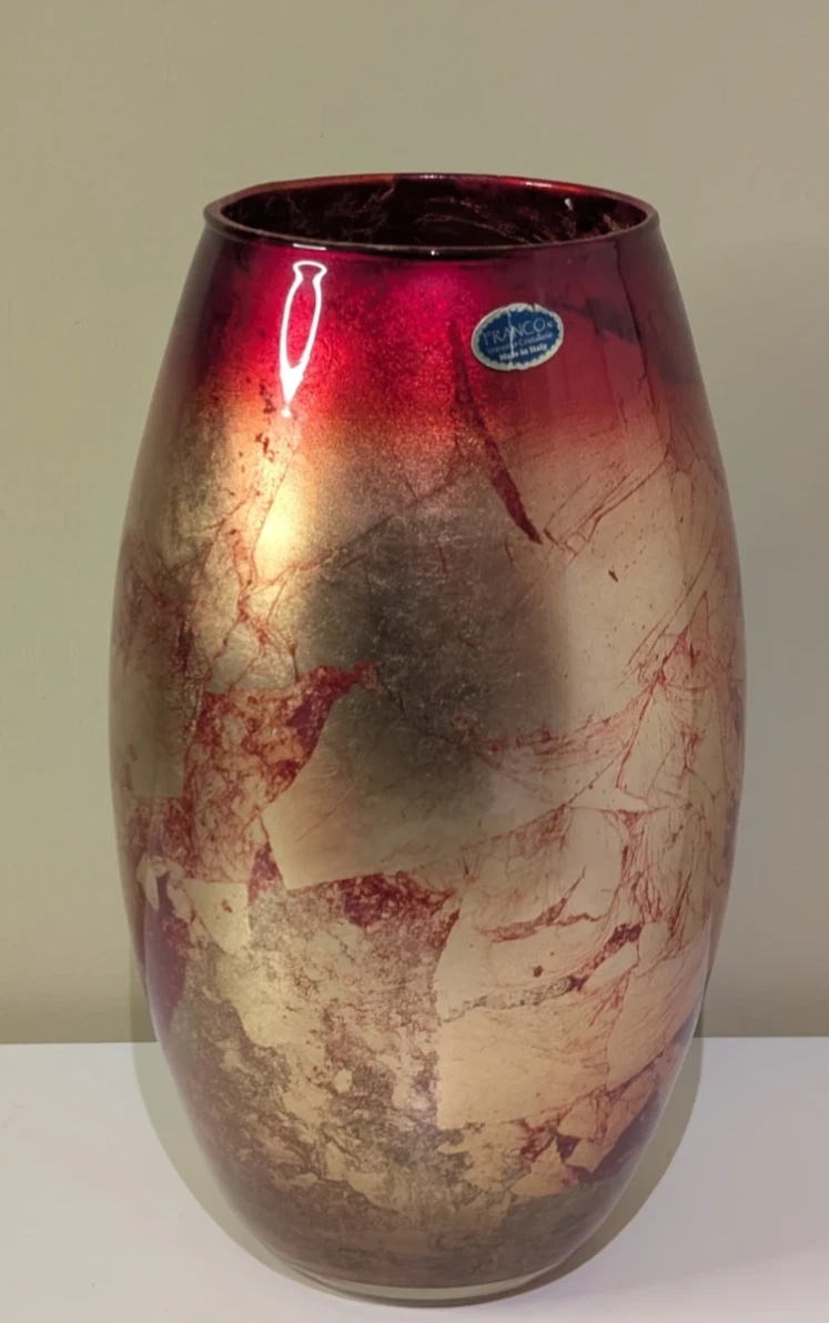 Franco Vetrerie Cristallerie Italian Vase