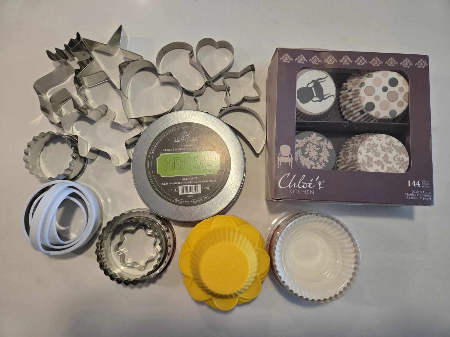 Cookie Cutters, baking Liners