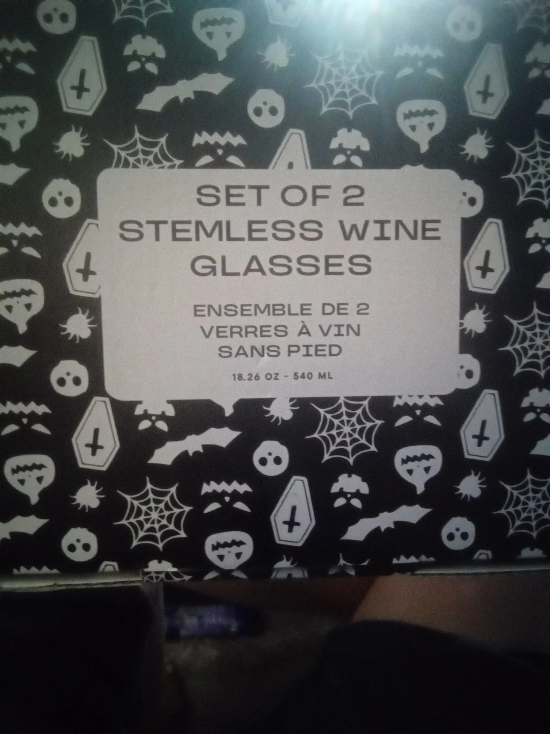 Set of 2 Halloween Witch Stemless Wine Glasses - photo 2