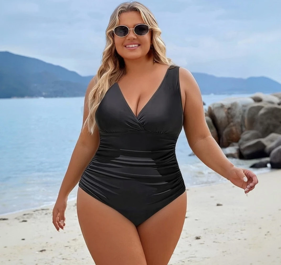 New Black One-Piece Swimsuit Size 3XL - photo 3