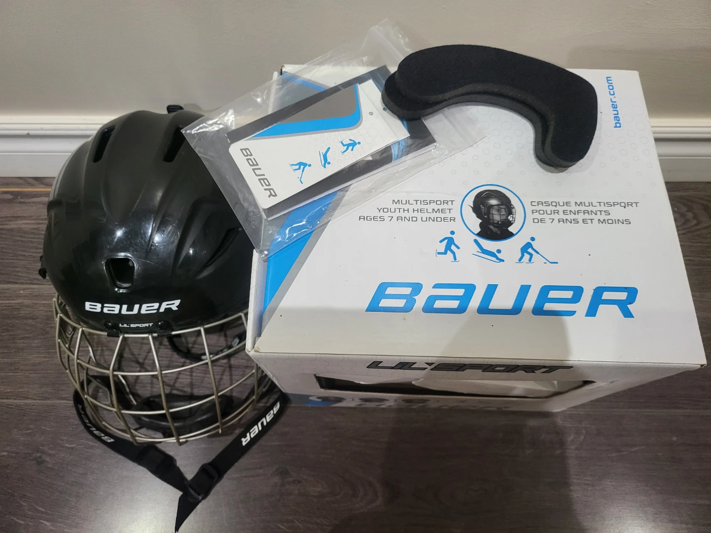 Bauer Lil' Sport Youth Helmet Combo w/ Cage - photo 3