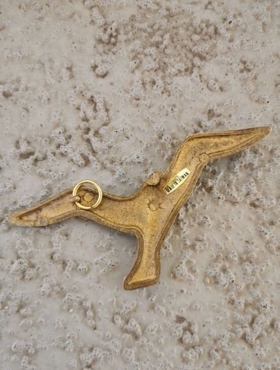 Vintage Mid-Century Small Brass Flying Birds Wall Decor - photo 5