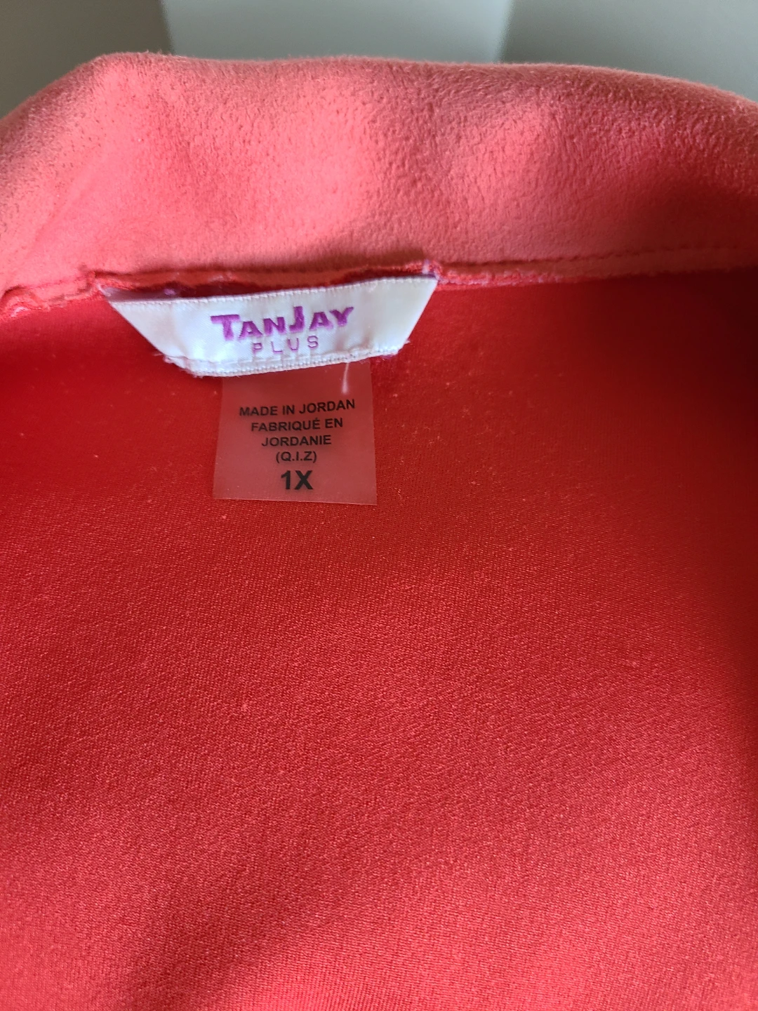 Tanjay Plus salmon colored Suede-Look Blazer - photo 2