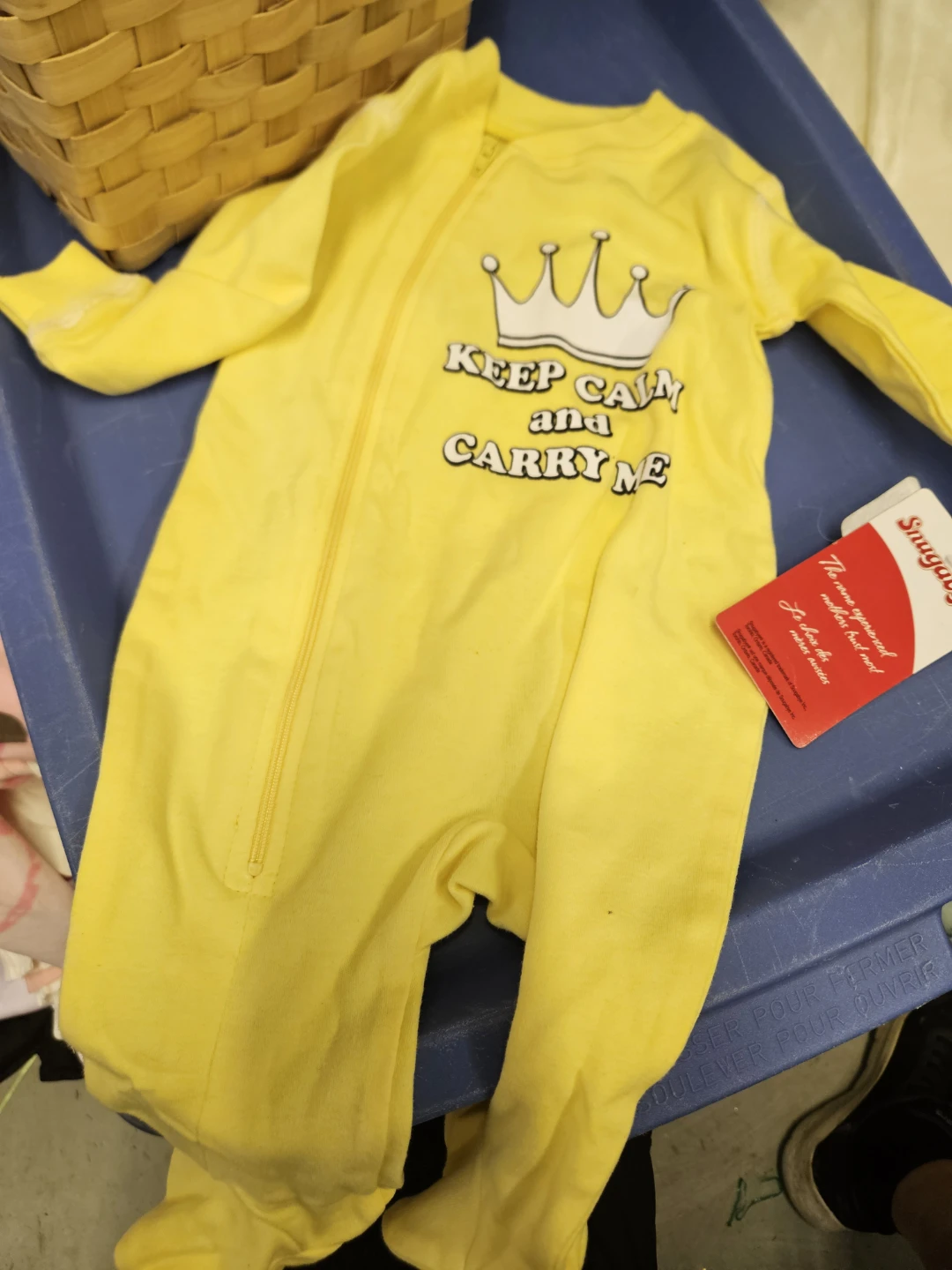 Giftable NEW Baby Clothing Set in Woven Basket