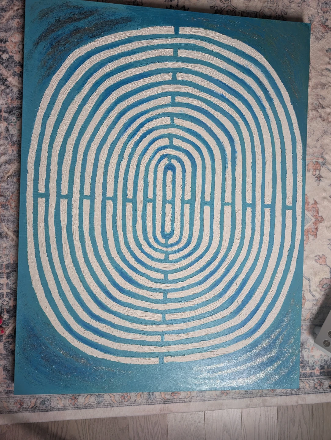 Abstract Maze Canvas Art