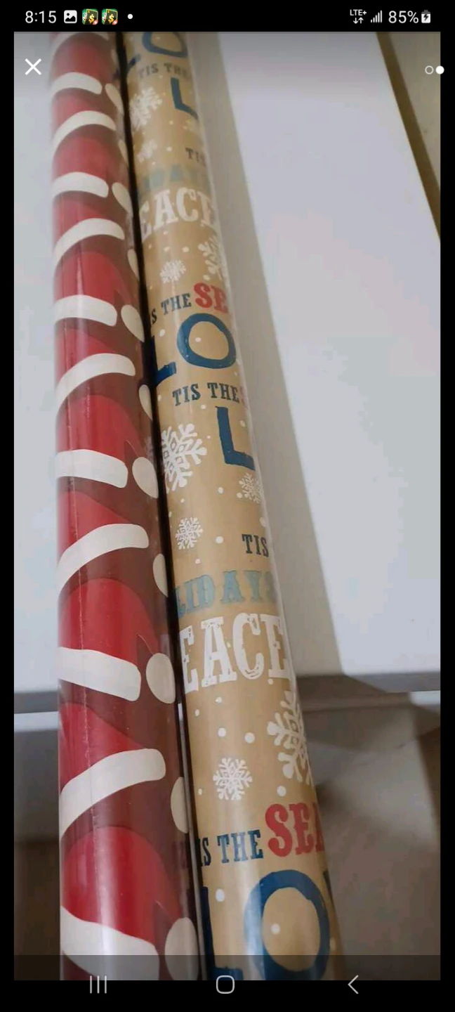 Two Rolls of Christmas Wrapping Paper - photo 2