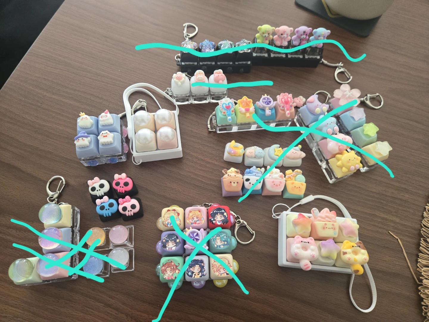 Customized keyboard clickers