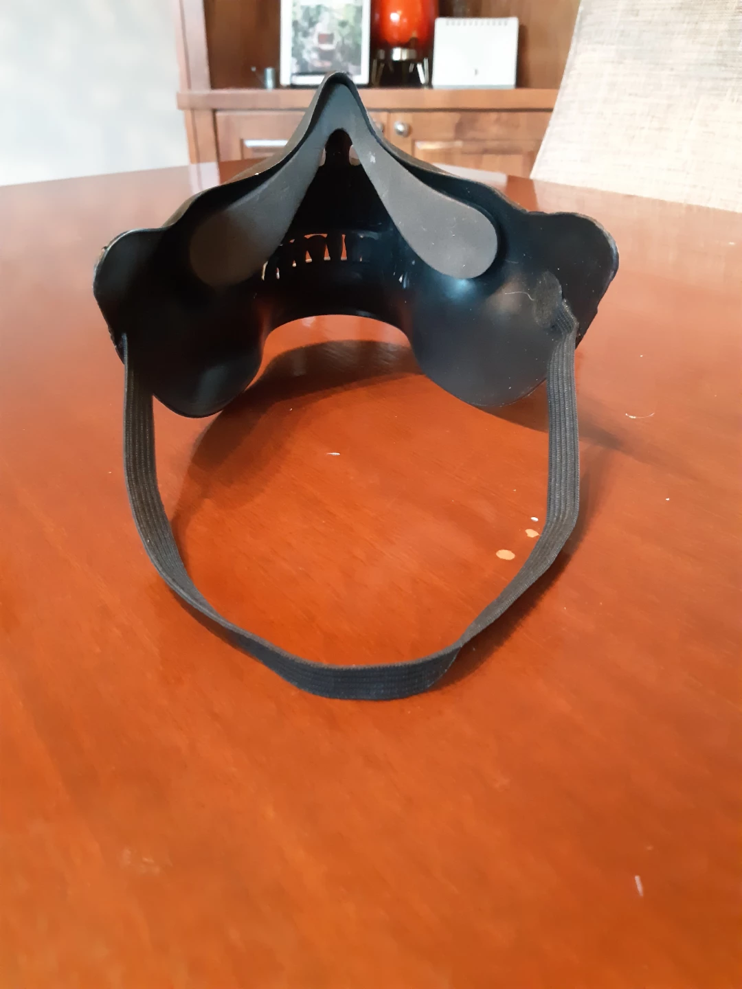 Half Face Black Scull Mask Halloween mask - photo 4