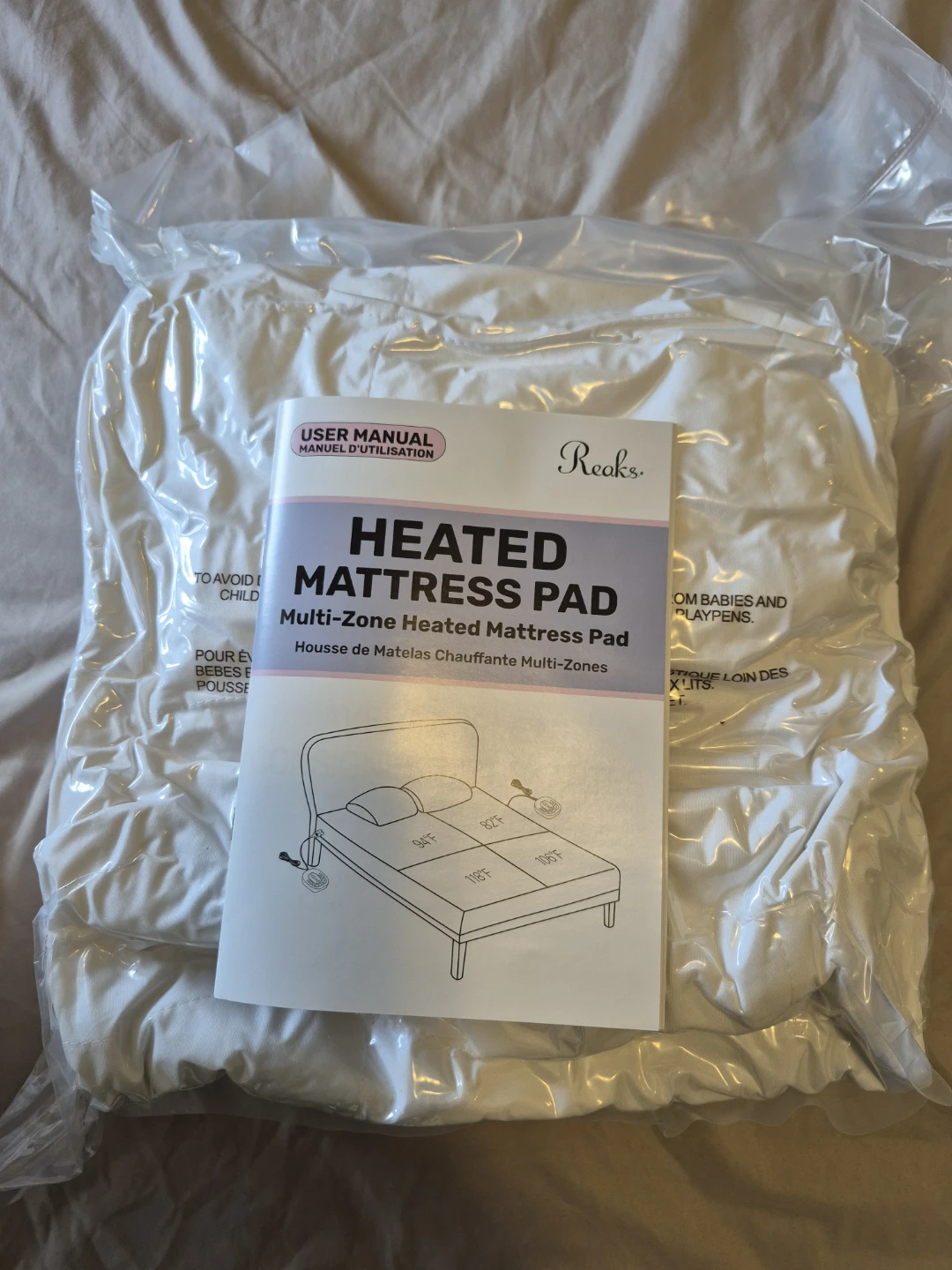 Reaks King Multi-Zone Heated Mattress Pad - photo 4