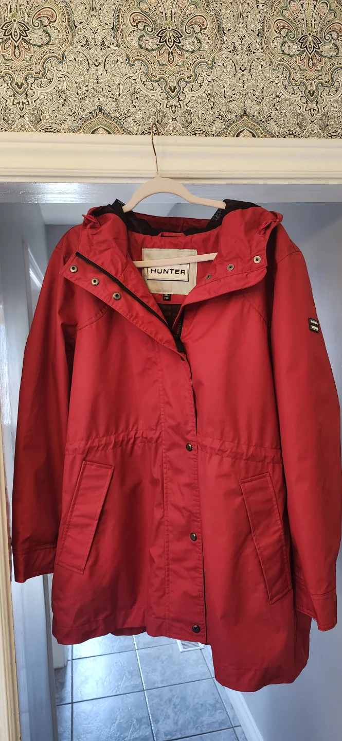 Hunter Red Rain Jacket