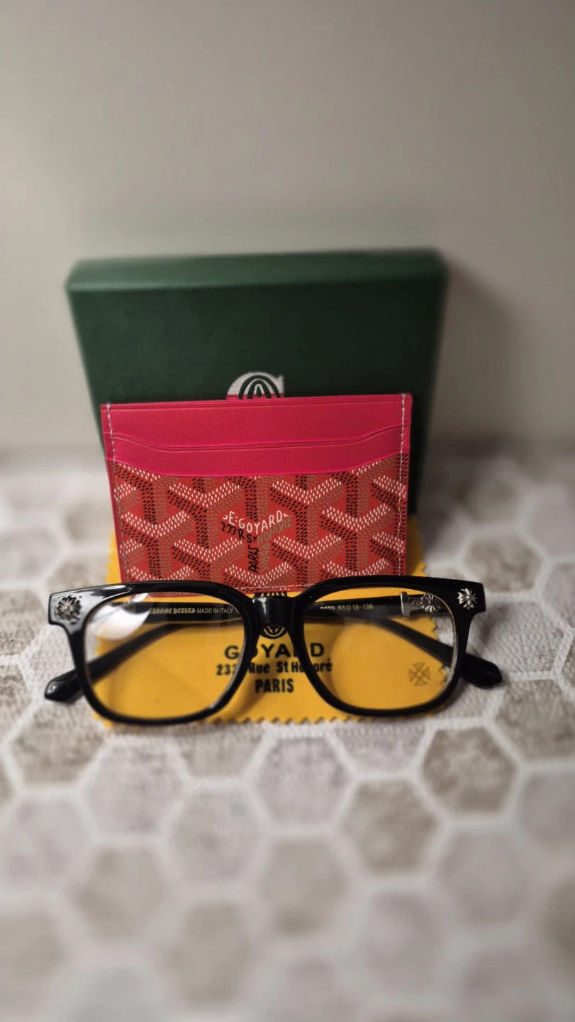 Chrome Hearts Glasses and Goyard Card Holder - photo 2