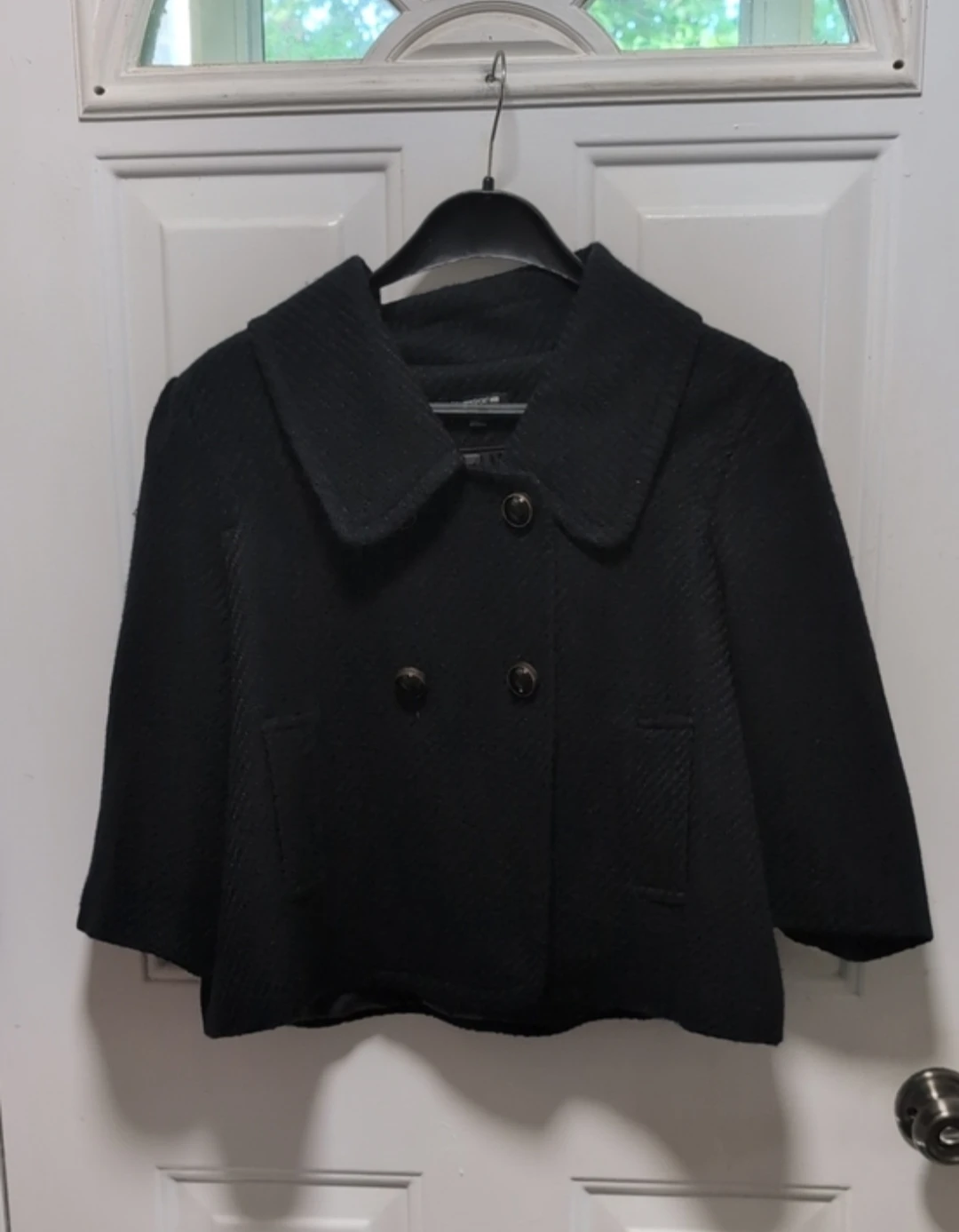 AN Sport Black Double-Breasted Jacket - XL