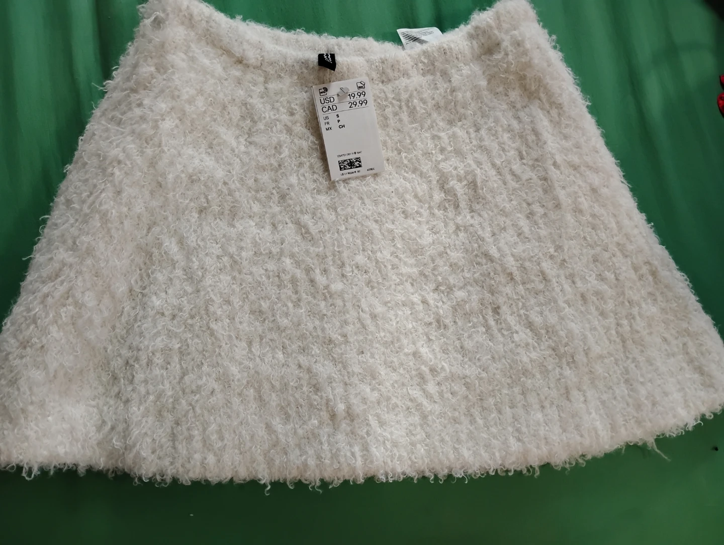 H&M Textured Mini Skirt