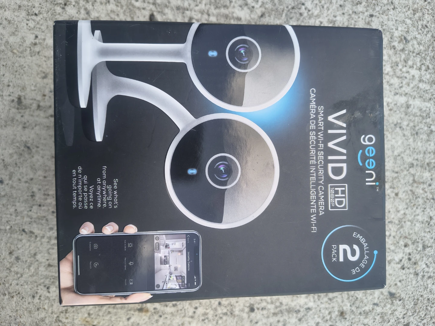 Geeni Vivid HD Smart Wi-Fi Security Camera 2-Pack