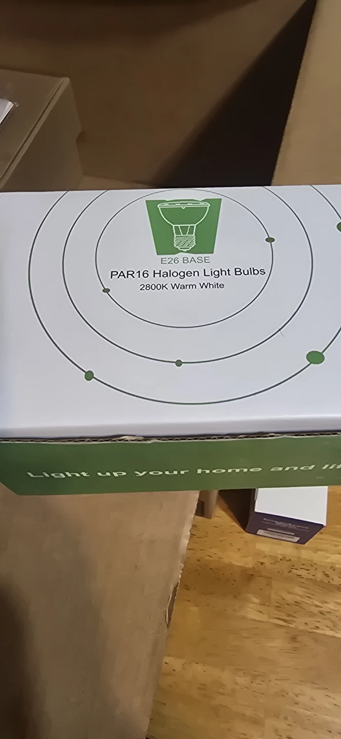 PAR16 Halogen Light Bulbs - 2800K Warm White, E26 Base