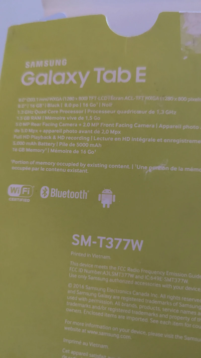 Samsung Galaxy Tab E 9" - photo 2