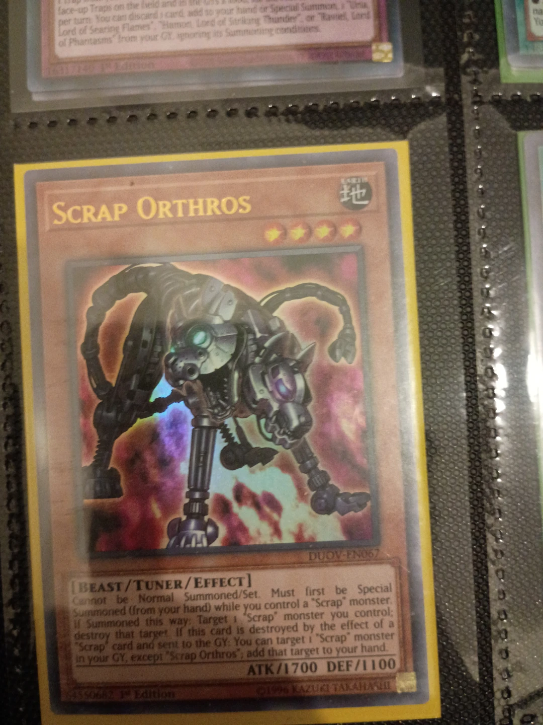 Scrap Orthros Yu-Gi-Oh! Trading Card🏈