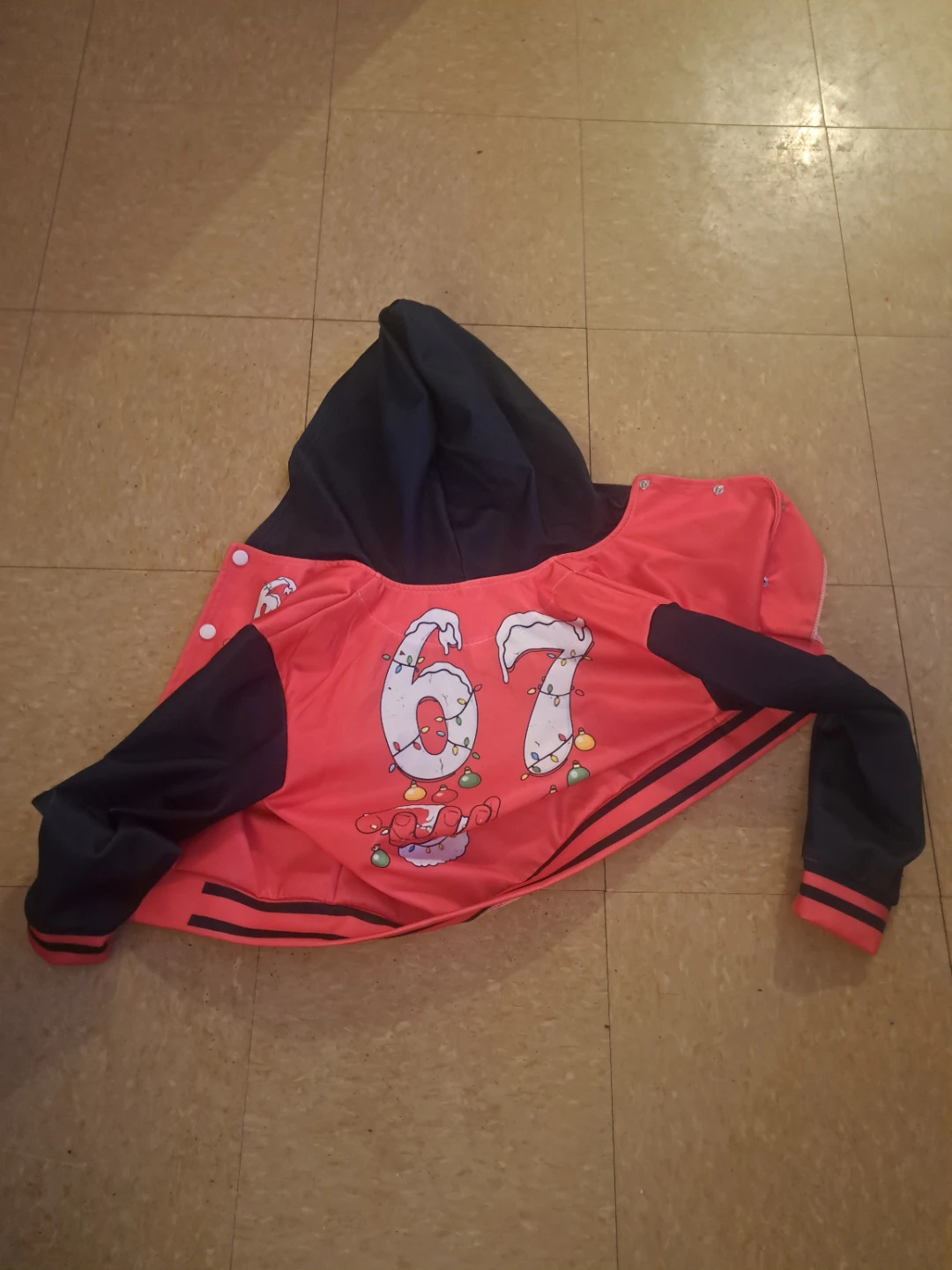 Christmas Themed Letterman Hoodie