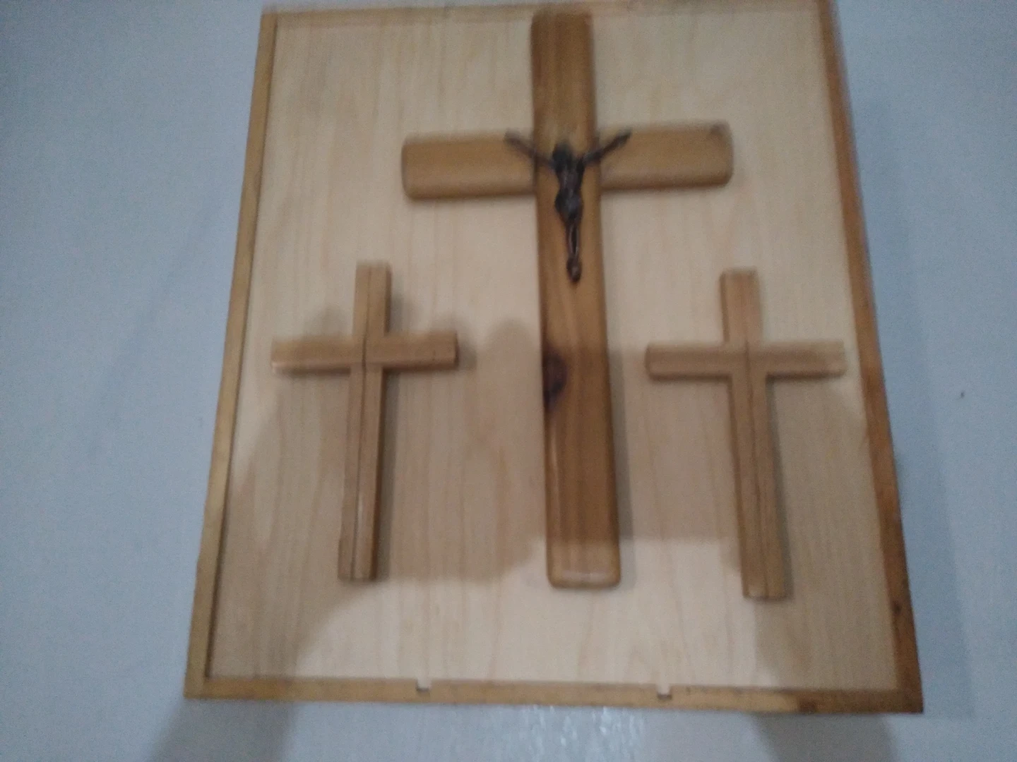 Handmade One of a kind tribute to there were three on Calvary