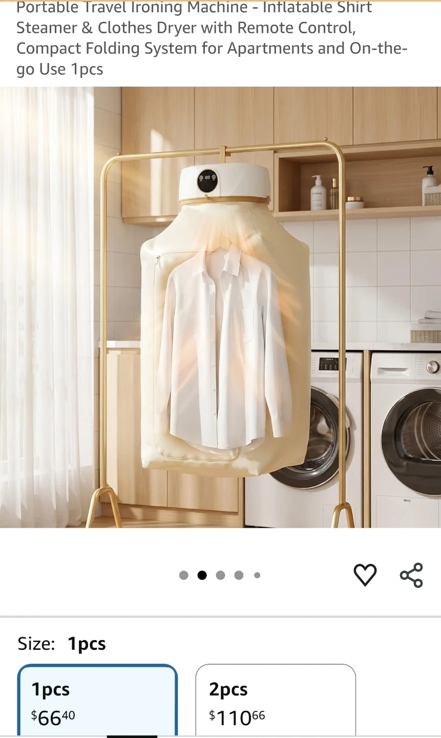 Portable Inflatable Clothes Dryer and Steamer 🏈 - photo 4