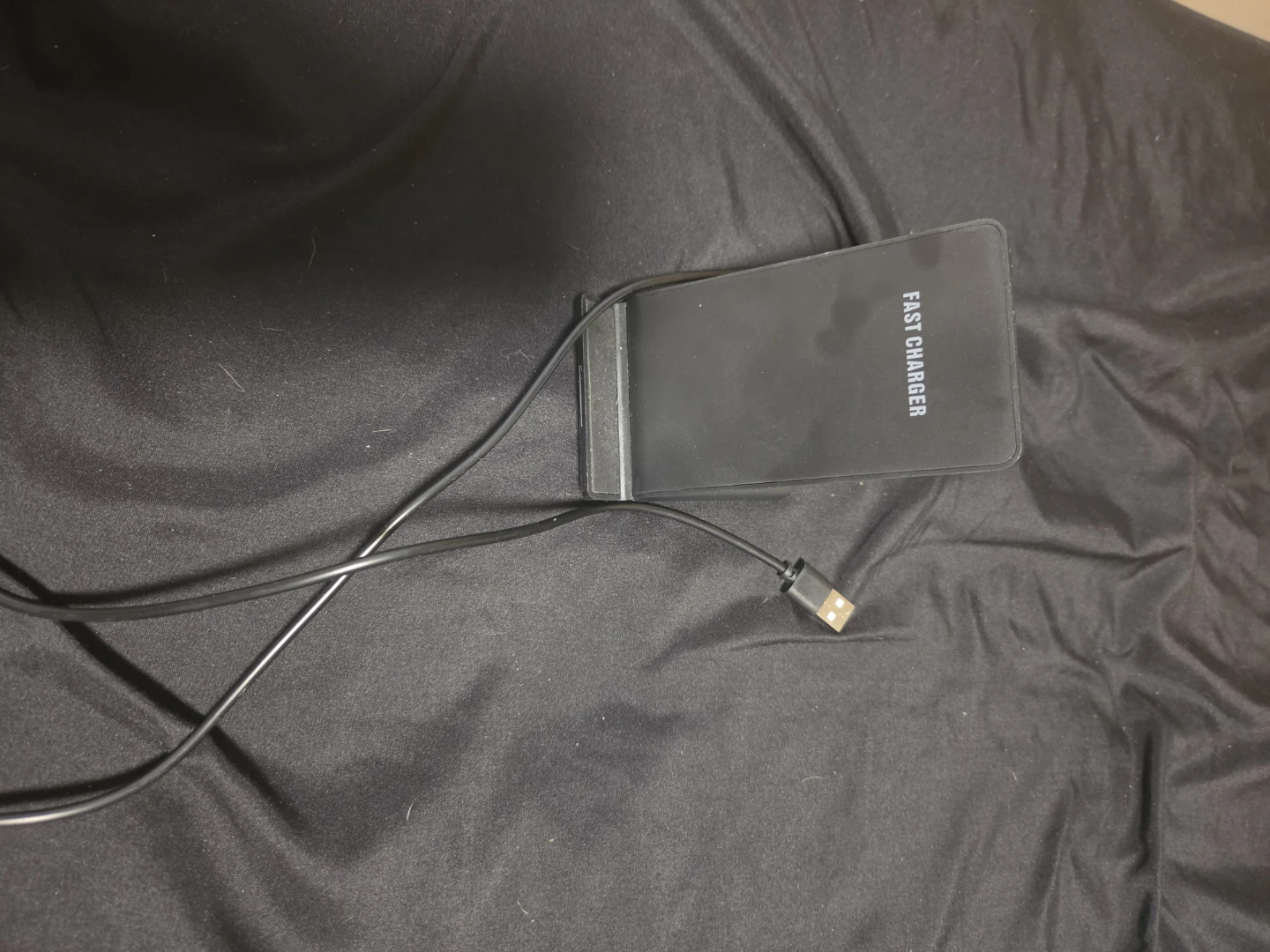Black Wireless Fast Charger Stand