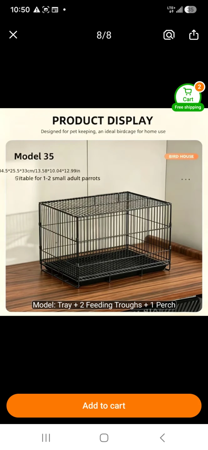 Travel bird cage or small cage.