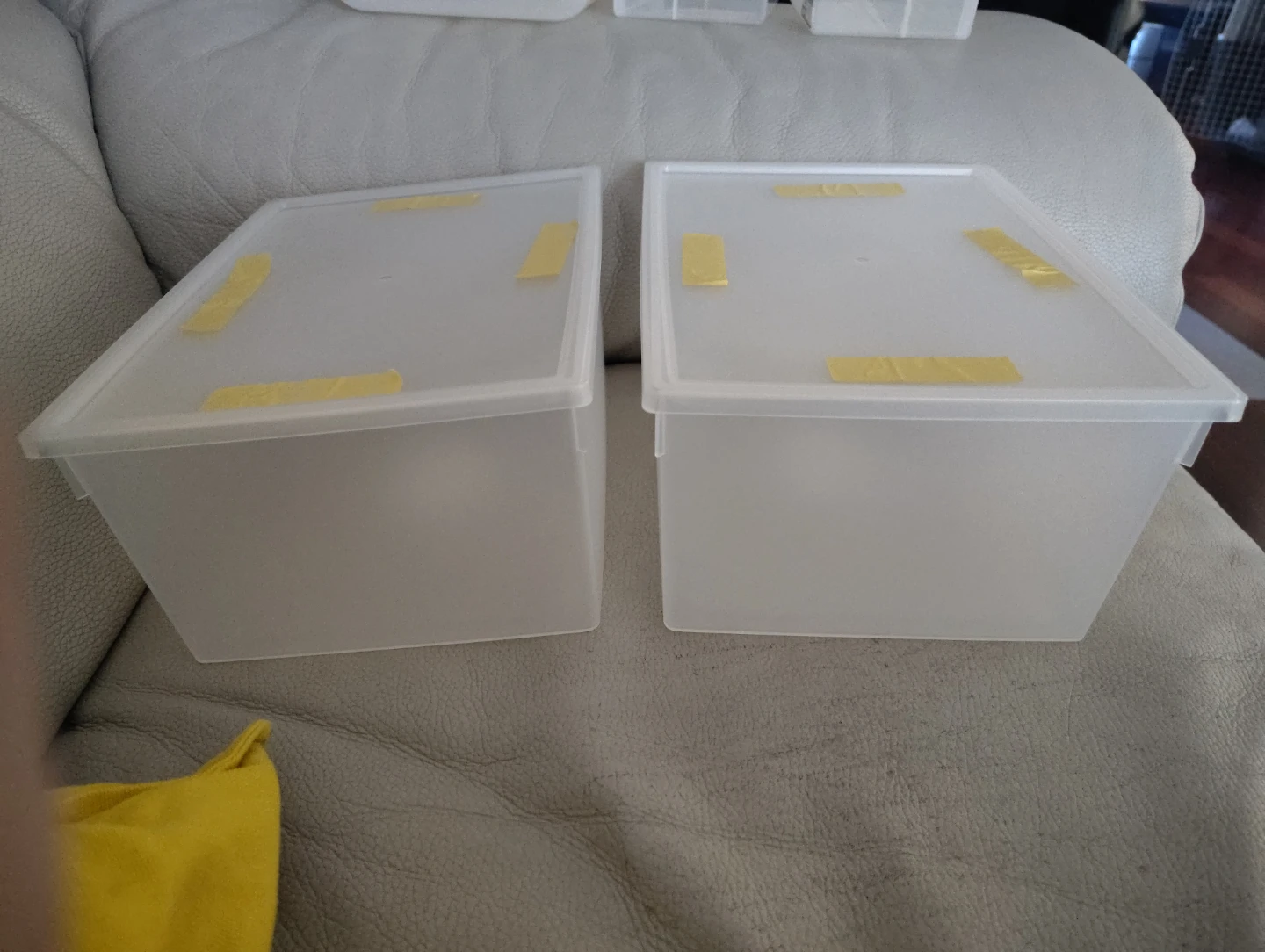 Assorted Clear Plastic Storage Bins - photo 4