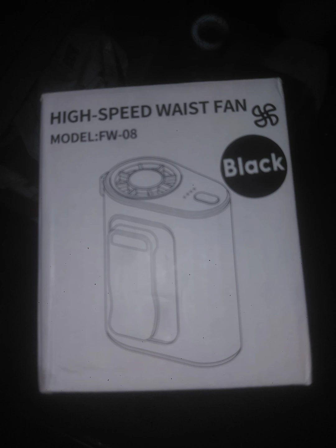 High-Speed Waist Fan FW-08 Black - photo 2