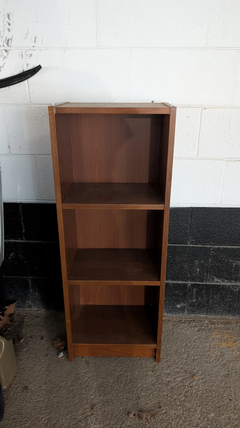 Small Brown Wooden Bookcase