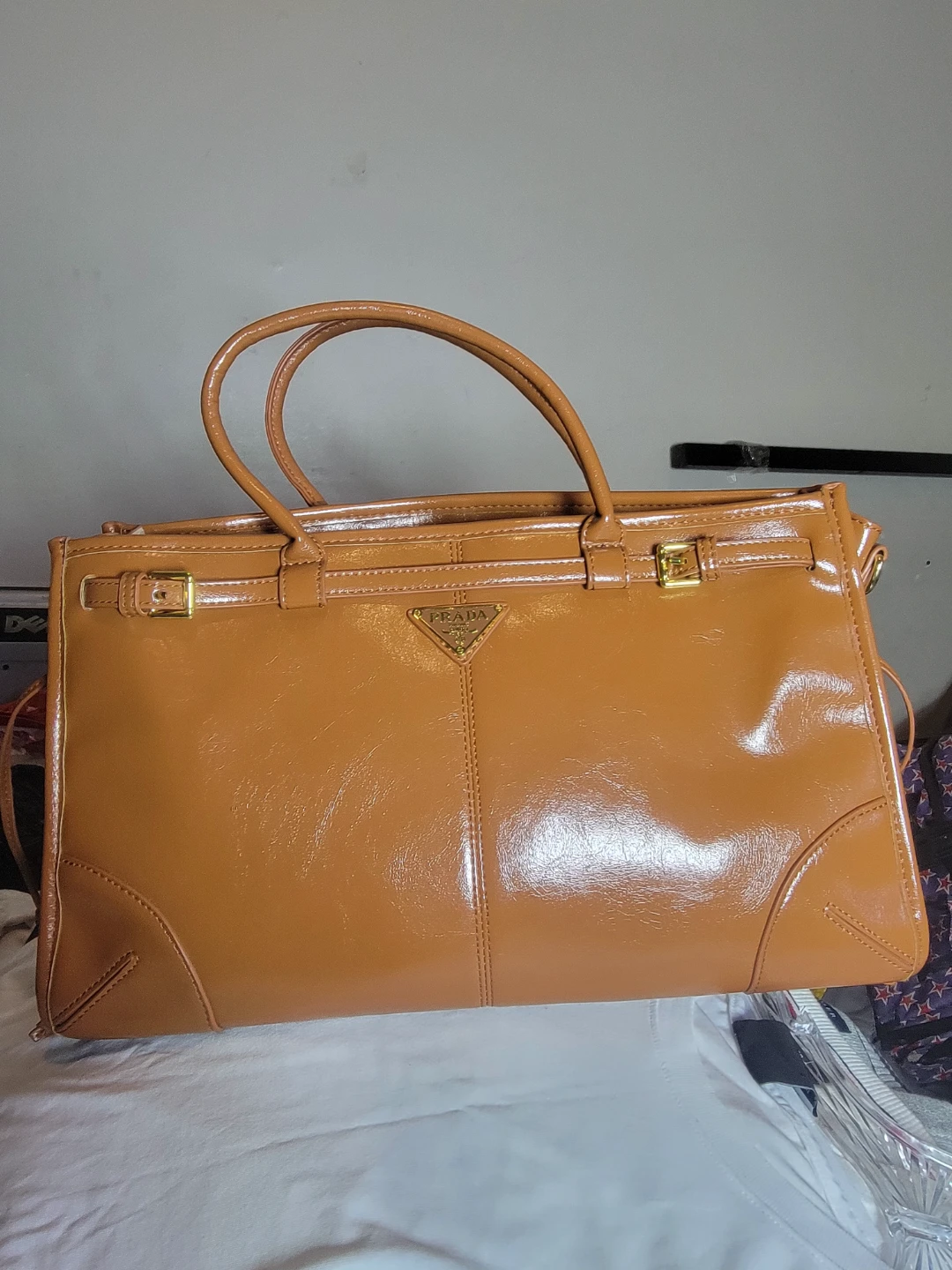 Prada Patent Leather Tote Bag - photo 3
