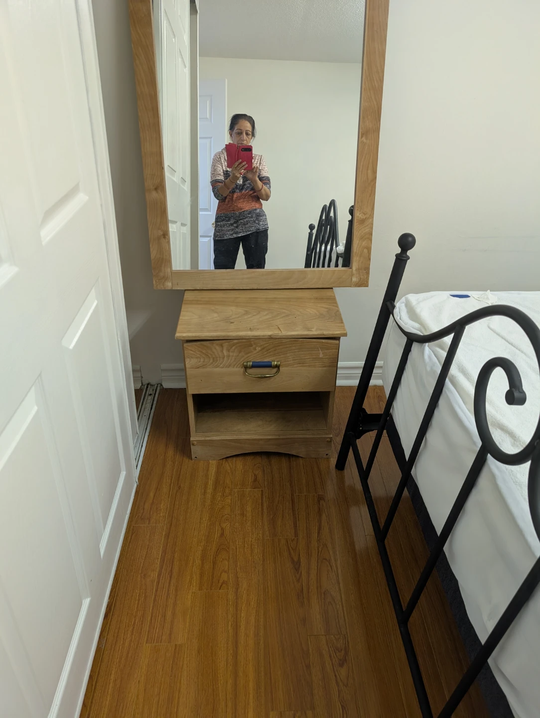 Only Wooden Vanity with Mirror
