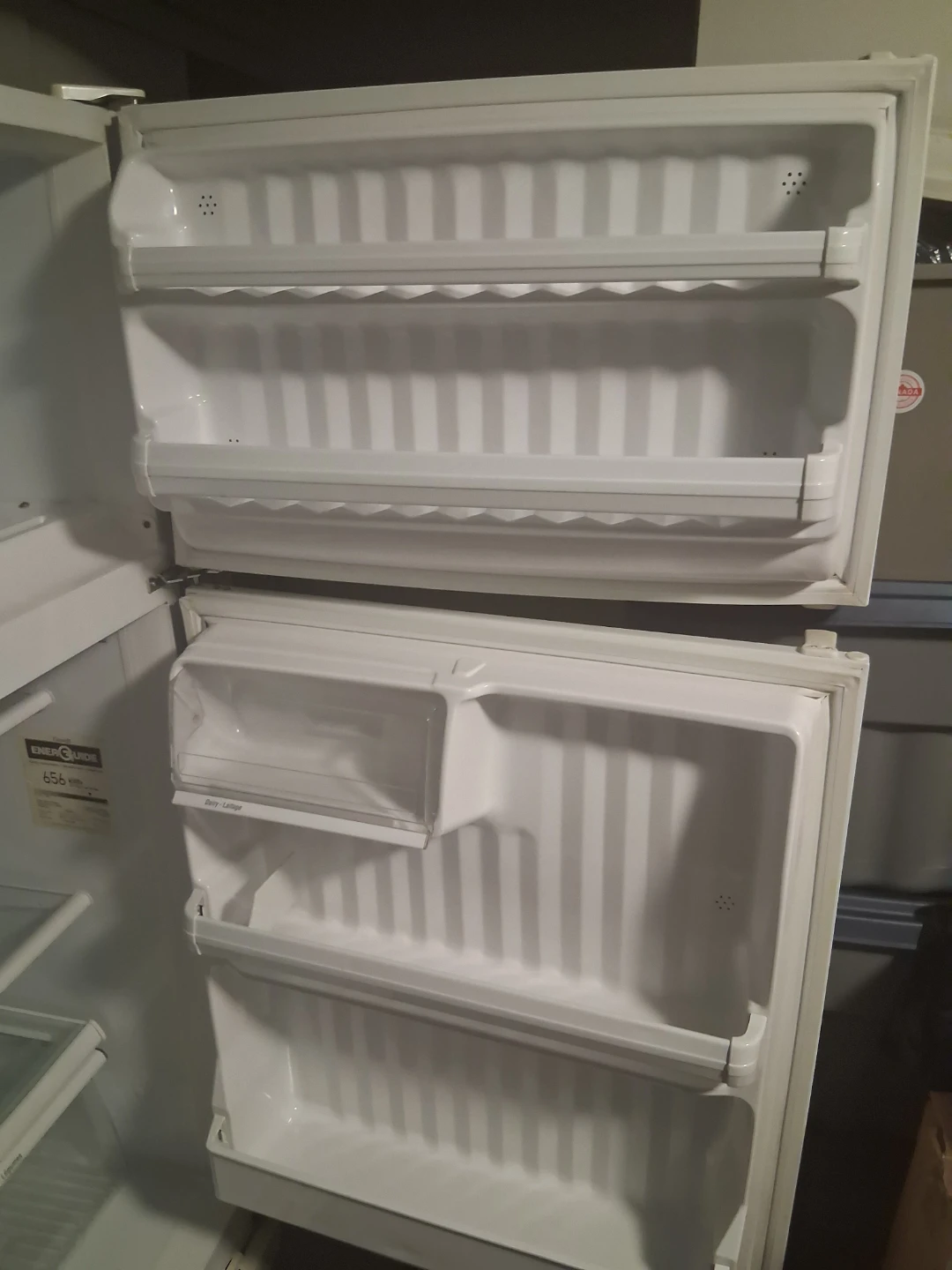 GE White Top-Freezer Refrigerator and Polar Water Dispenser - photo 5