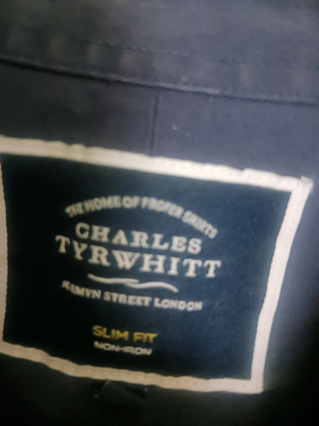 🏈 Charles Tyrwhitt Navy Slim Fit Shirt - photo 3