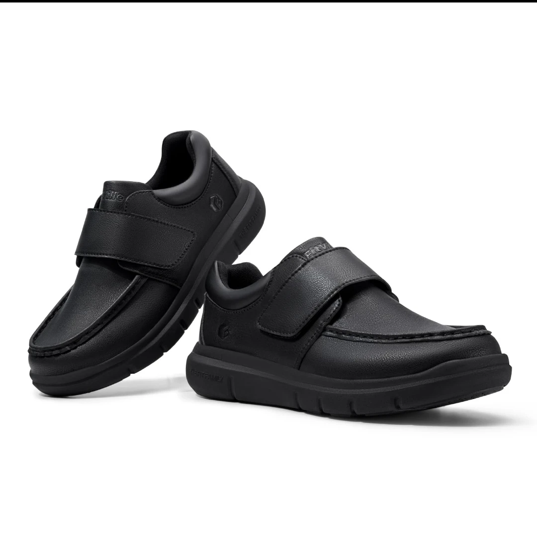 FitVille Black Orthopaedic Shoes